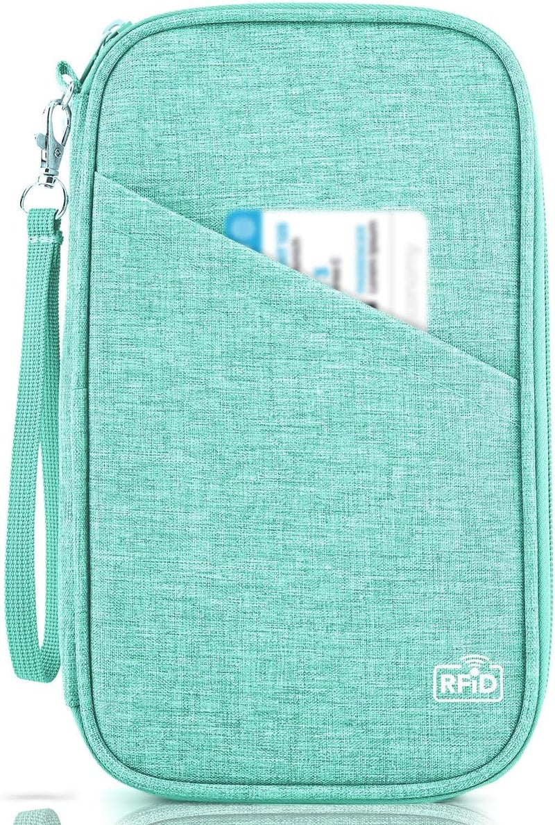 TOPBAG Passport Holder Family, Women Rfid Blocking Passport Wallet, Travel Essentials Premium Wallets, Waterproof Passport Holders Bag for Men Traveling, Travel Document Organizer Credit Cards Case - Image 1